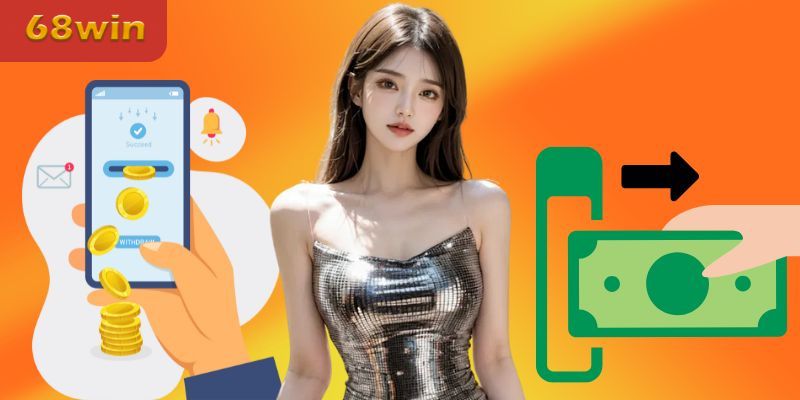 Lợi ích hấp dẫn khi thao tác rút tiền 68Win