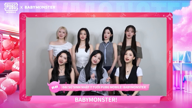 PUBG Mobile cooperates with Babymonster group, welcomes 7 -year -old birthday boom - Photo 3