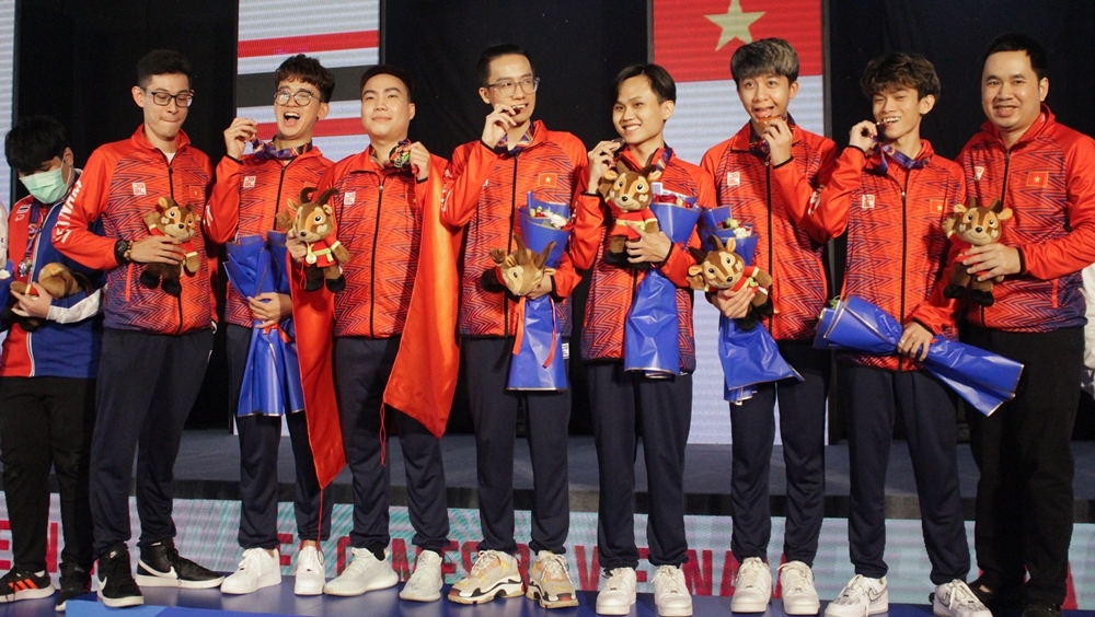 The moment Esports Vietnam won the first gold medal at the 31 SEA Games - Photo 7