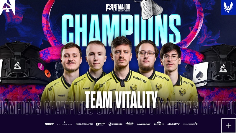 Team Vitality won Blast.tv Austin Major 2025, won the 7th in a row - Photo 2