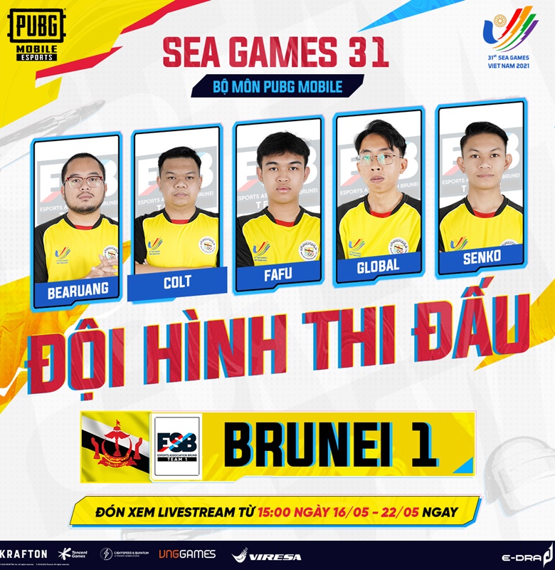 PUBG Mobile Sea Games 31: Brunei published a 2 -representative squad - Photo 2