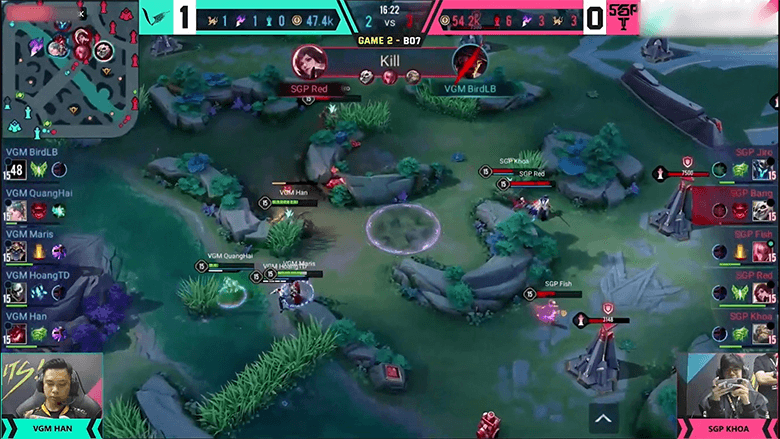 Lien Quan Mobile: SGP vs VGM Black Gold Wings League at APL 2022 - Photo 2