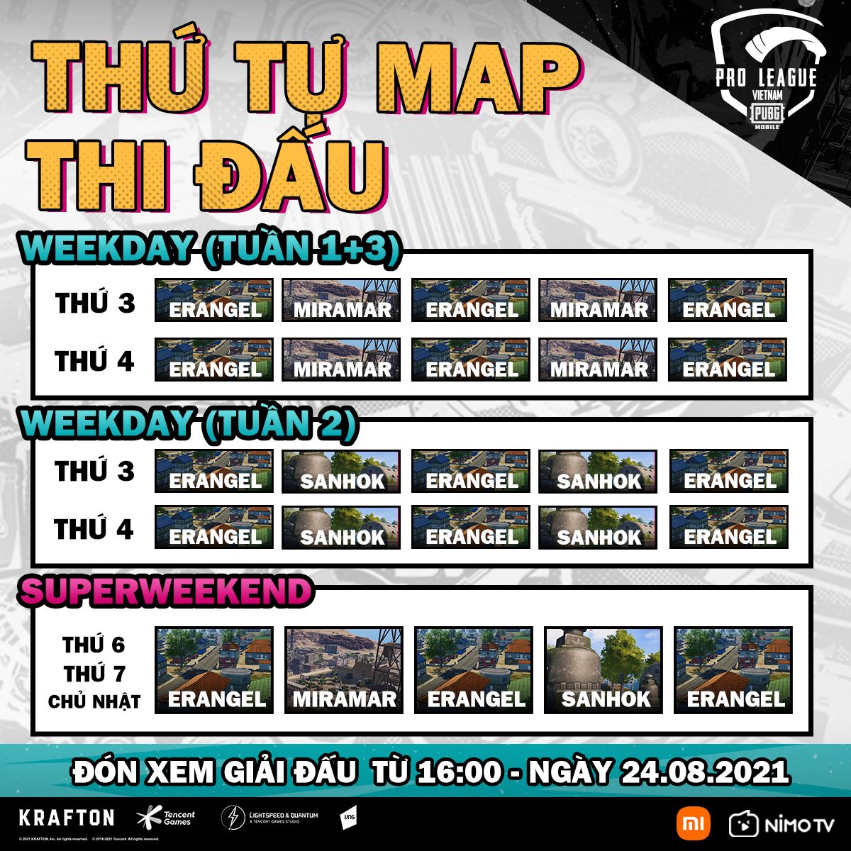 PMPL VN S4: Weekday and Super Weekend Pro League schedule - Photo 2