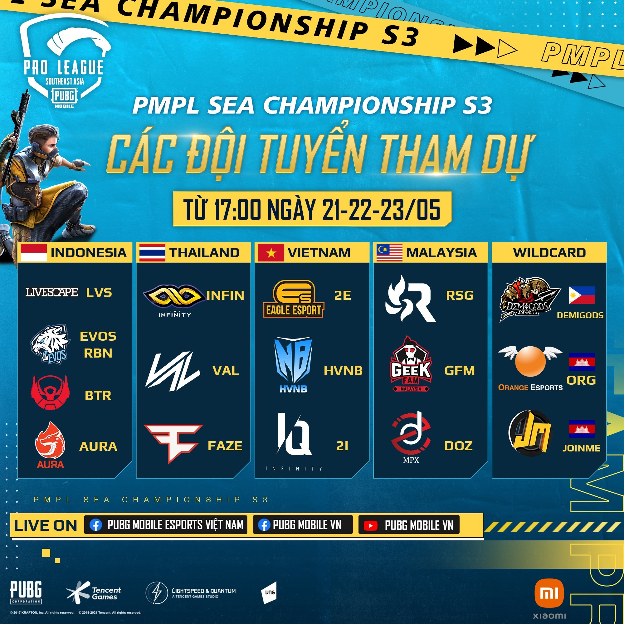 List of teams participating in PMPL Sea Championship S3 - Photo 1