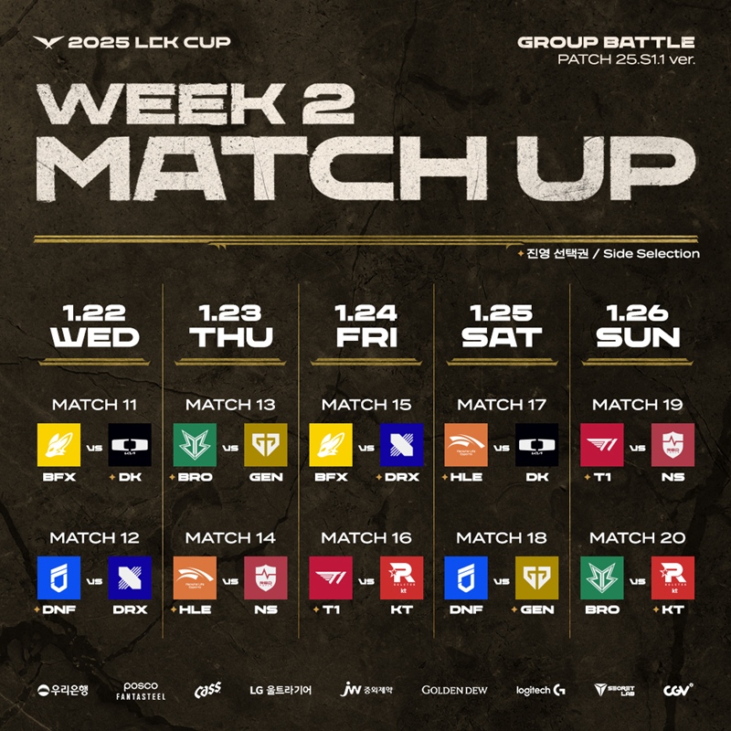 Week 2 Schedule 2025 LCK Cup - Photo 2