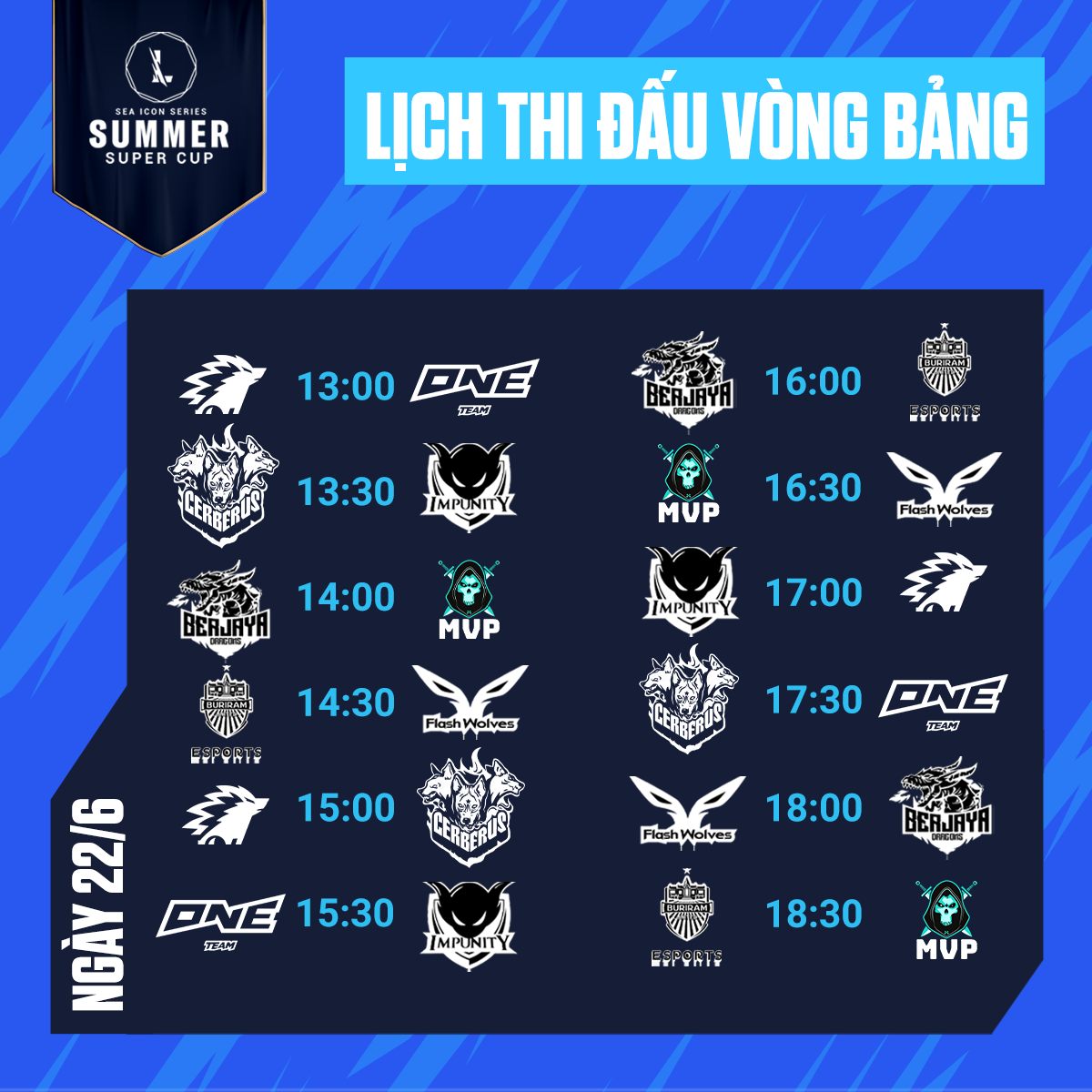 The latest Summer Super Cup 2021 schedule - Photo 4