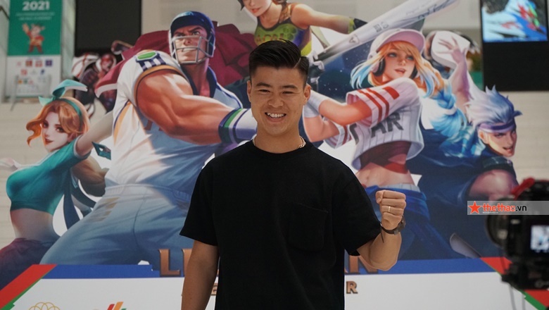 Duy Manh came to cheer for the Vietnamese coalition team to fight Thailand in the semi -finals of SEA Games 31 - Photo 2