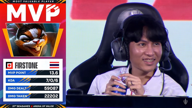 Lien Lien Mobile Sea Games 31: Firstone Fighting, winning MVP in the match Thailand vs Laos - Photo 1