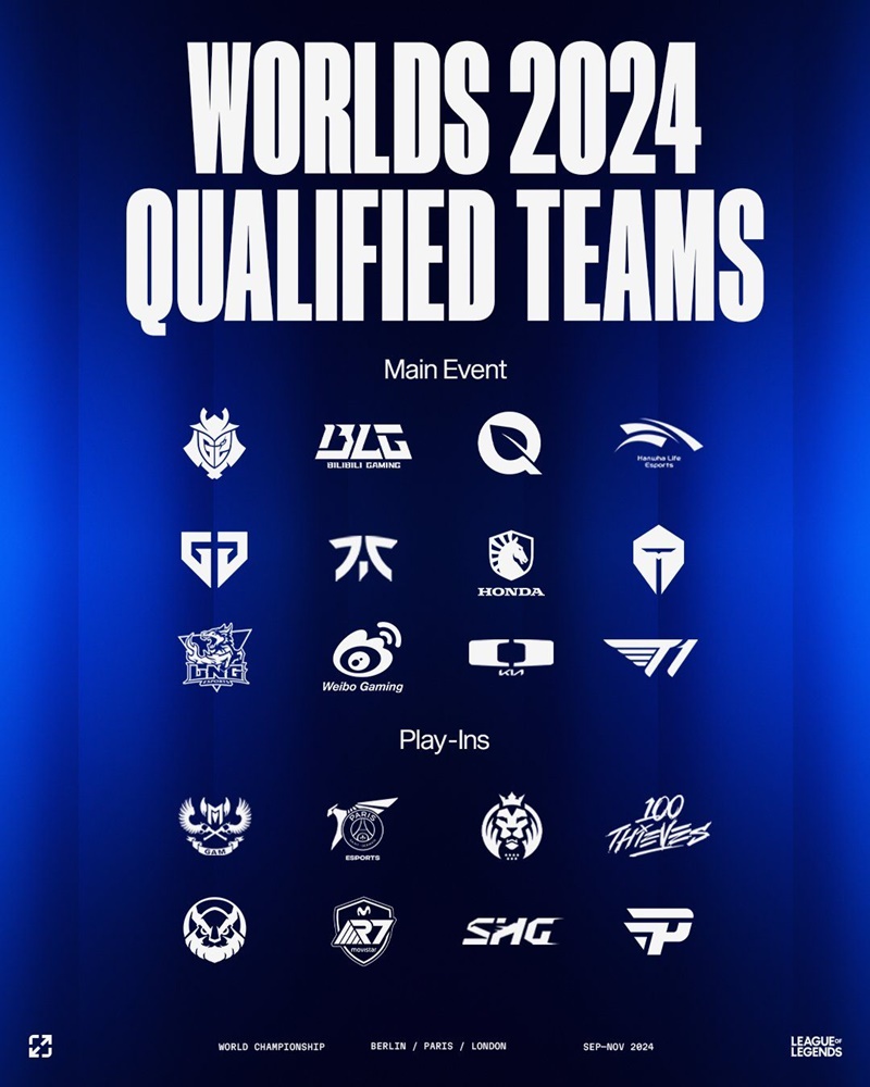 The official list of 20 teams attending Worlds 2024 - Photo 2