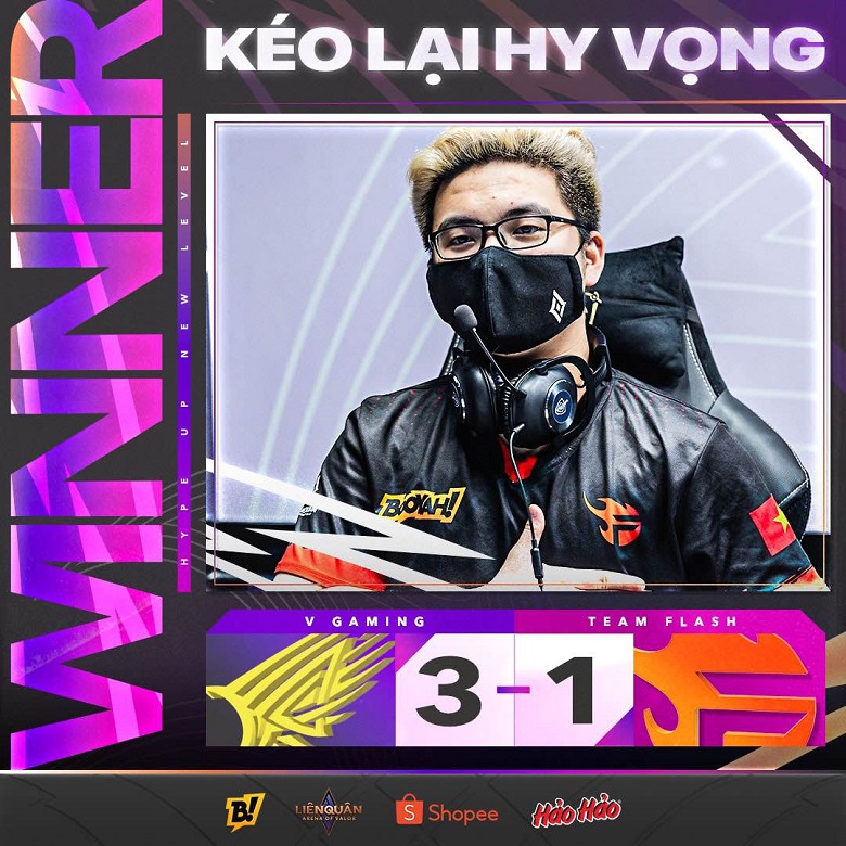 Spring DV 2022: Destroying Team Flash, V Gaming won the final - Photo 1