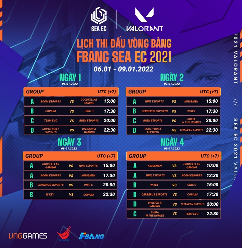 Valorant: Fbang Sea EC 2021 schedule - Photo 2