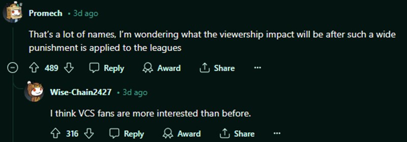 What does the Esports community say about VCS's penalties? - Photo 2