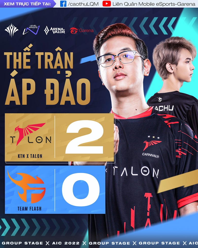 AIC 2022: Comprehensive loss, Flash team pity behind KFC x Talon - Photo 1