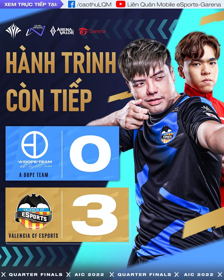AIC 2022: Confidently using 'weird cards', Valencia still wins easily, seeing off A Dope Team Leave the tournament - Photo 1