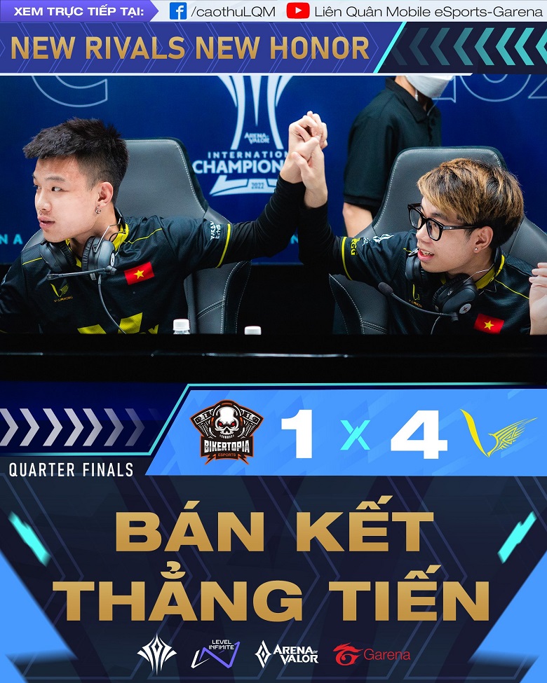 AIC 2022: v Gaming decodes 'phenomenon' bikeropia eSports, straight semi -finals - Photo 1