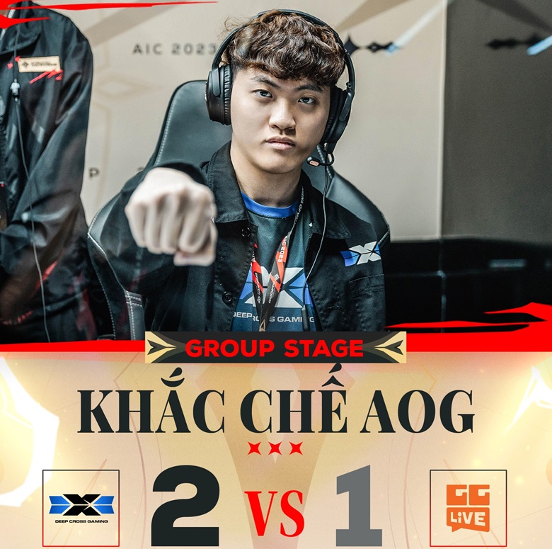 AIC 2023: GG Live receives a regretful failure against Deep Cross Gaming - Photo 1