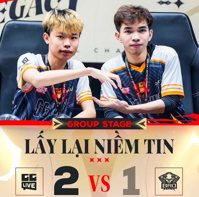 AIC 2023: GG Live won the Bikibria Esports reverse, becoming a 'head flag' of Vietnam - Photo 1