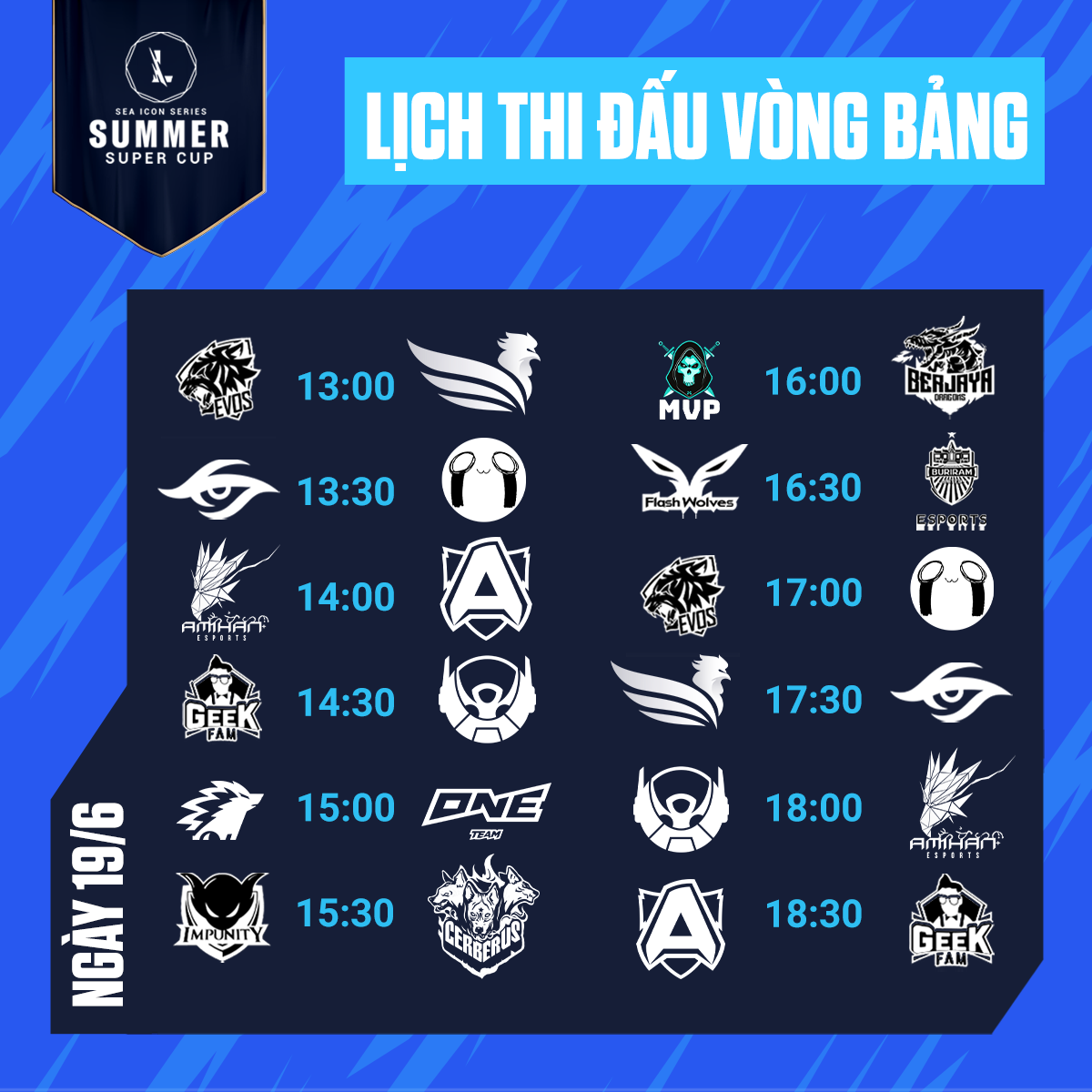 Direct Summer Super Cup 2021 dated June 19: EVOS vs SBTC Esports - Photo 1