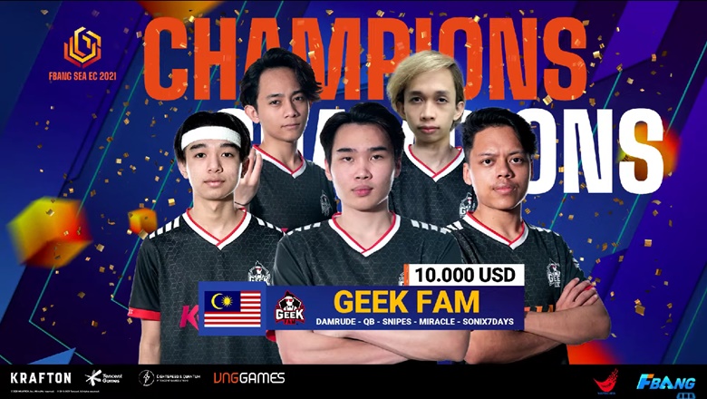 Geek Fam champion FBang Sea EC 2021, Eagle Esports 3rd - Photo 1