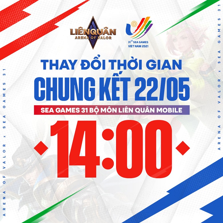 Lien Quan Mobile Sea Games: Change the final match of the final on 22/5 - Photo 1