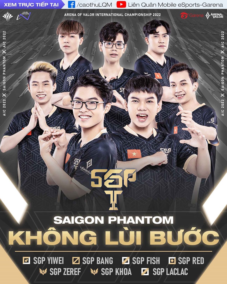 Lien Lien Mobile: Saigon Phantom squad to attend AIC 2022 - Photo 1