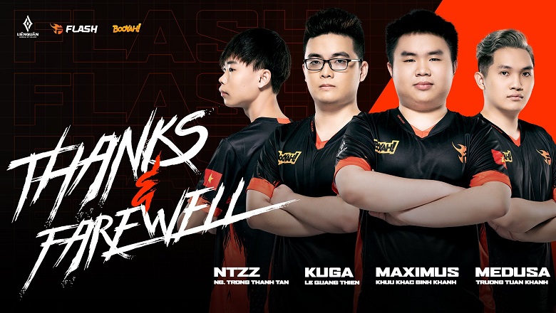 Lien Quan Mobile: Team Flash officially parted with Kuga, Maximus, Medusa and NTZZ - Photo 1