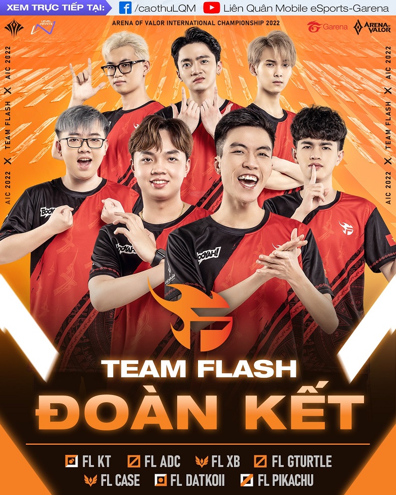 Lien Quan Mobile: Team Flash squad to attend AIC 2022 - Photo 1
