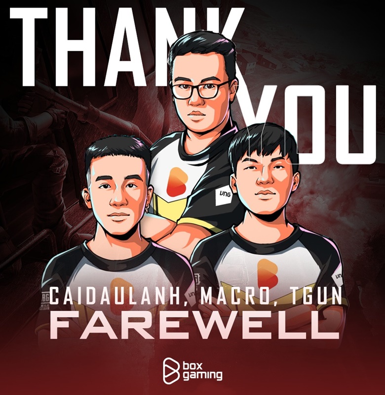 PUBG Mobile: Box Gaming Farewell 3 members - Photo 1