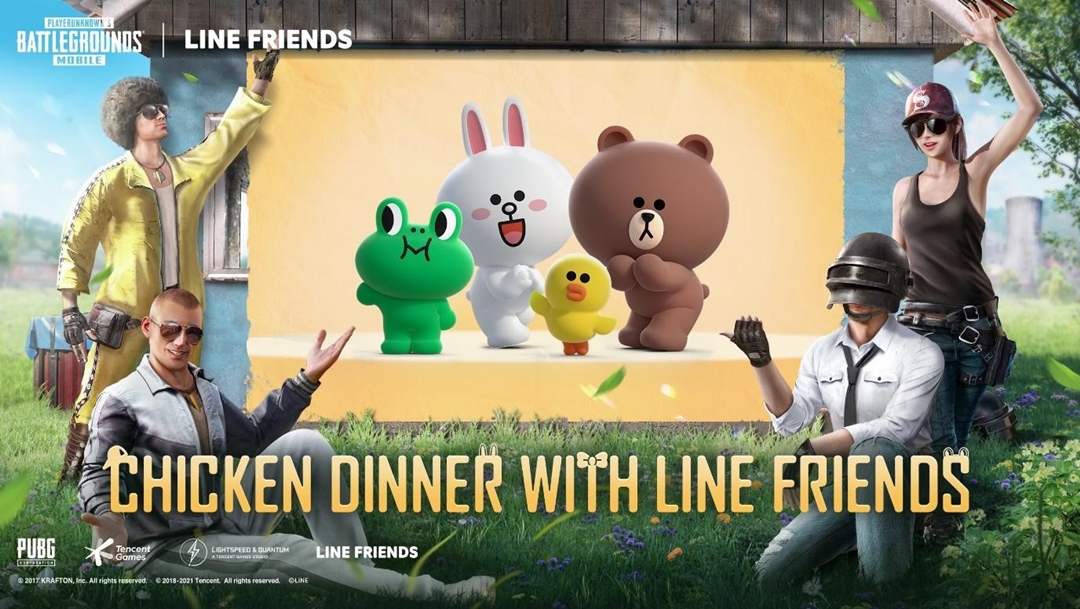 PUBG Mobile shook hands with the Line Friends collection - Photo 1