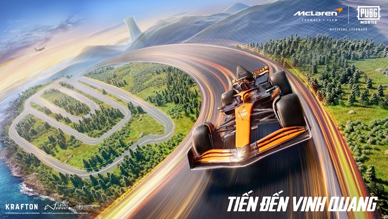 The second PUBG Mobile cooperates with McLaren, bringing the supercar F1 to conquer the rings - Photo 1