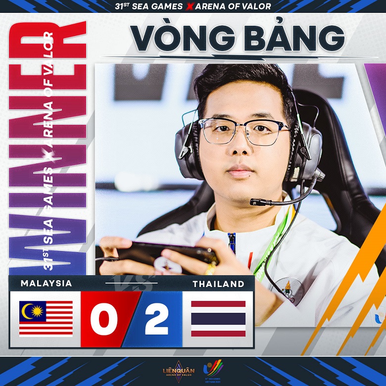 Lien Quan Mobile Sea Games 31: NTNZ spoke, Thailand won Malaysia - Photo 1