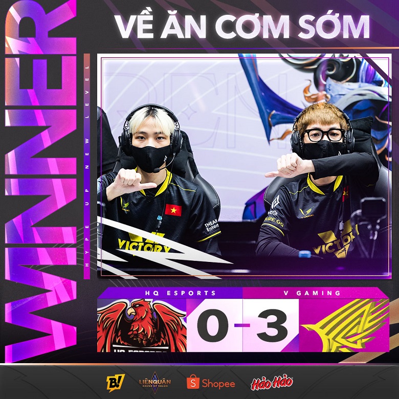 Spring DV 2022: V Gaming buried HQ Esports by thorough control - Photo 1