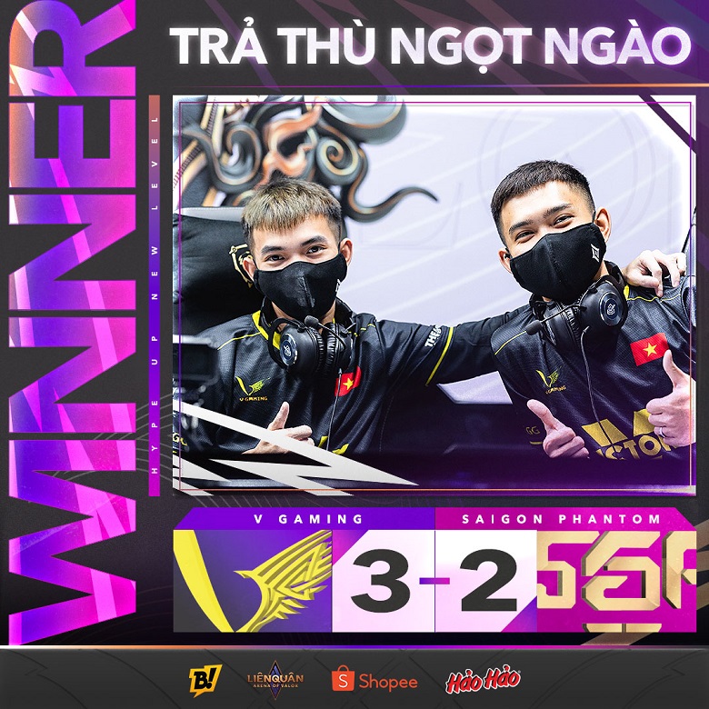 Spring DV 2022: V Gaming ends the unbeaten series of Saigon Phantom - Photo 1