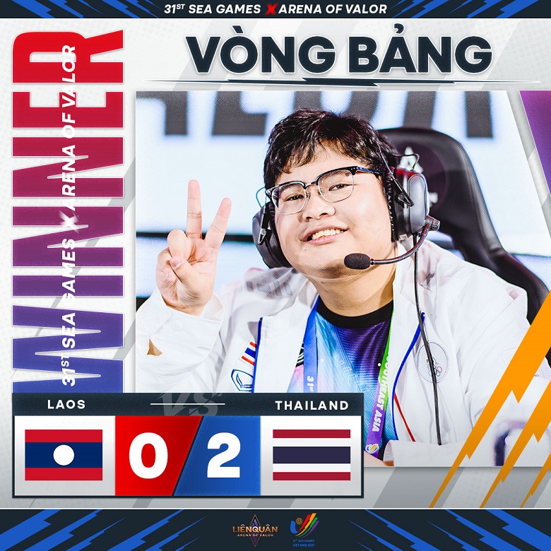 The results of the Mobile Union SEA Games 31: Firstone plays, Thailand won all 3 points before Laos - Photo 1