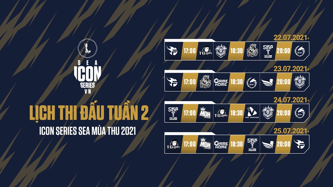 Week 2 Week schedule Icon Series SEA Fall 2021: SBTC Esports is difficult - Photo 1