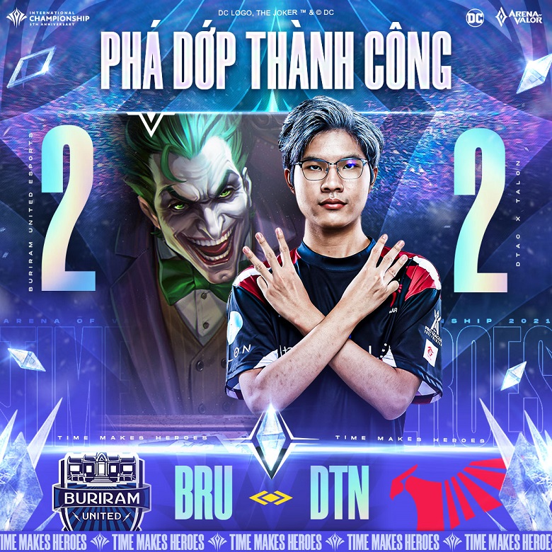AIC 2021: F1 and Difoxn take turns shining, Buriram see off DTAC Talon to leave the tournament - Photo 2