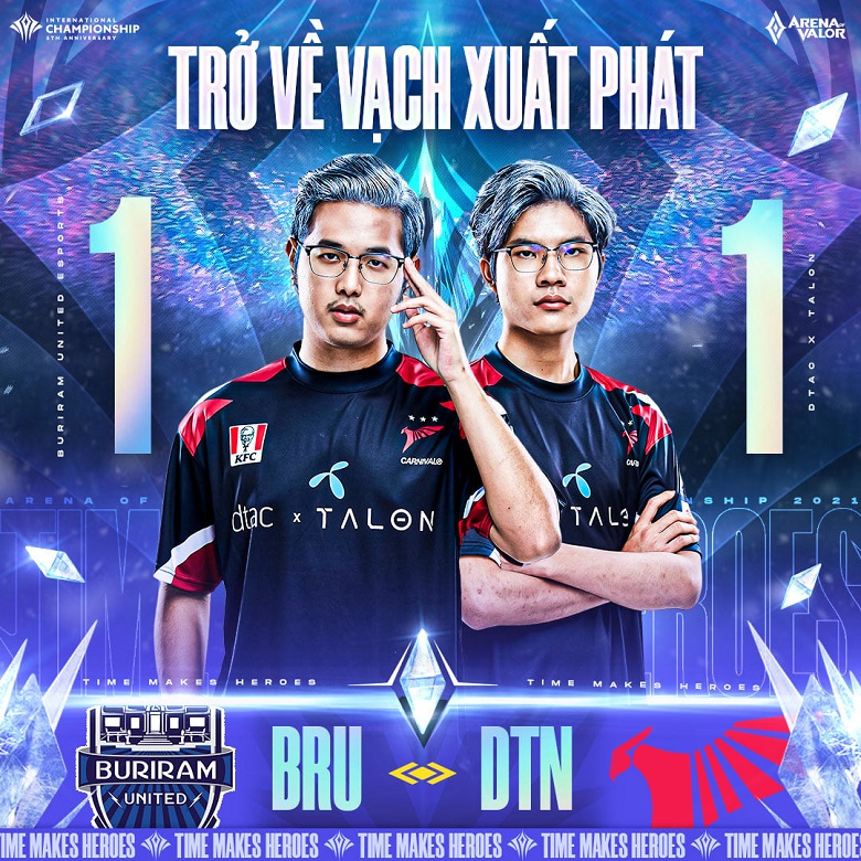 AIC 2021: F1 and Difoxn take turns shining, Buriram see off DTAC Talon to leave the tournament - Photo 1