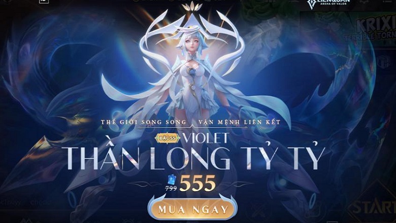 Lien Quan Mobile launched Violet costume 'God of Dragon Billion' cooperation with Vuong Vuong Vinh Dieu - Photo 1