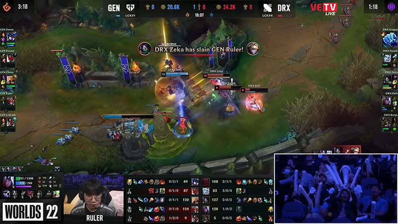 Genes vs Drx 3: semi -finals Worlds 2022 - Photo 2
