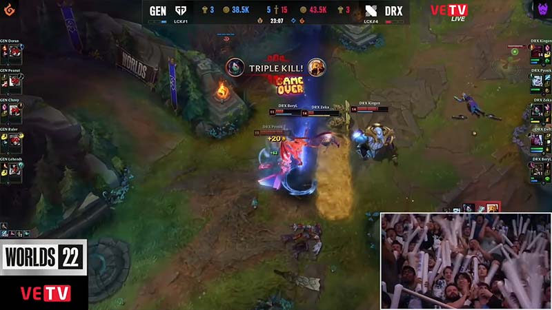 Gene vs drx 3: semi -finals Worlds 2022 - Photo 3