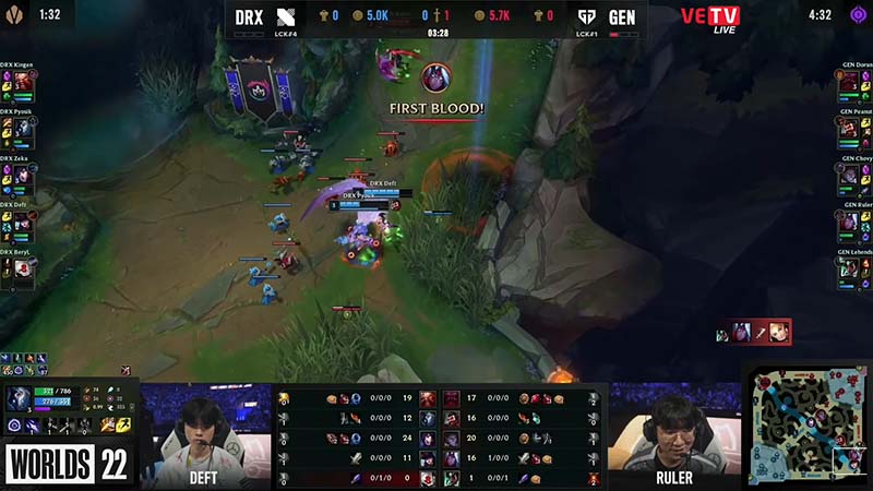 Genes vs Drx game 2: Semifinals Worlds 2022 - Photo 3