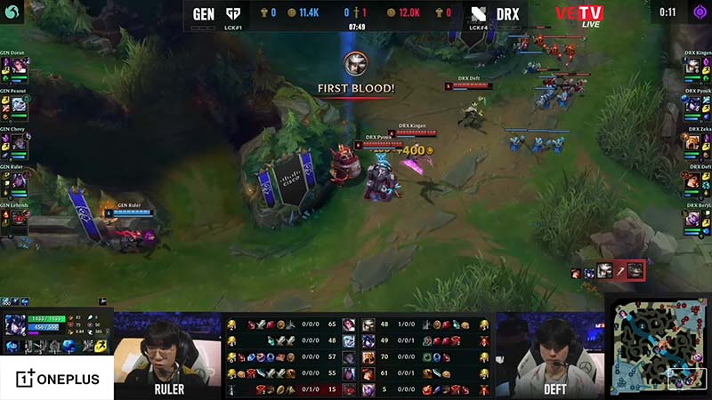 Genes vs Drx game 1: Semifinals Worlds 2022 - Photo 2