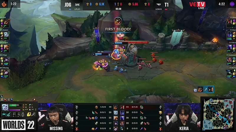 Results T1 vs JDG game 3: semi -finals Worlds 2022 - Photo 2