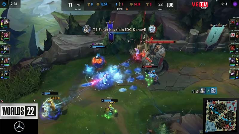 Results T1 vs JDG game 1: Semifinals Worlds 2022 - Photo 2