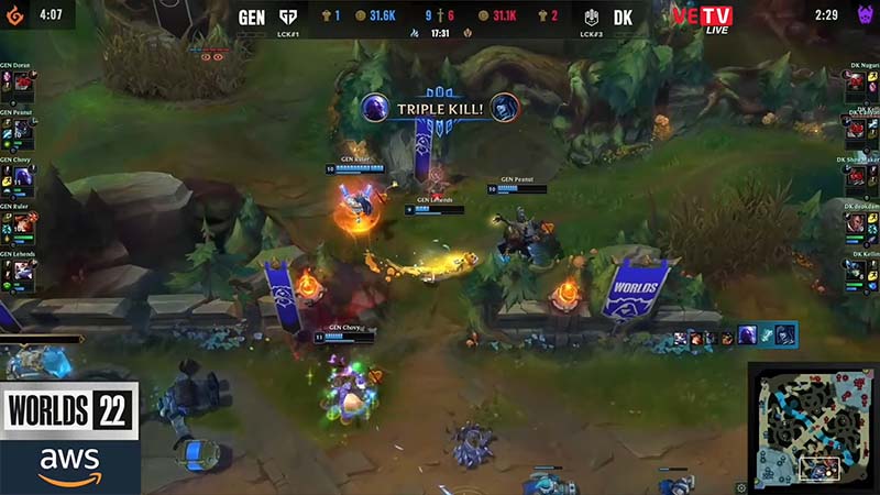 Gene results vs dk game 1: quarterfinals Worlds 2022 - Photo 4