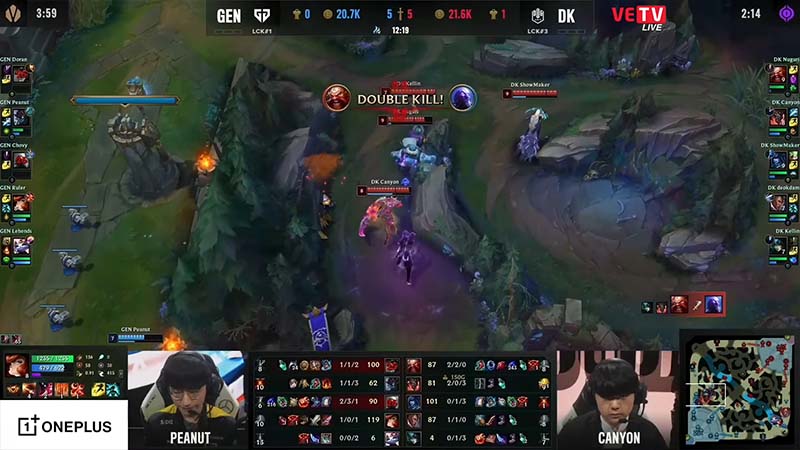 Gene results vs dk game 1: quarterfinals Worlds 2022 - Photo 3