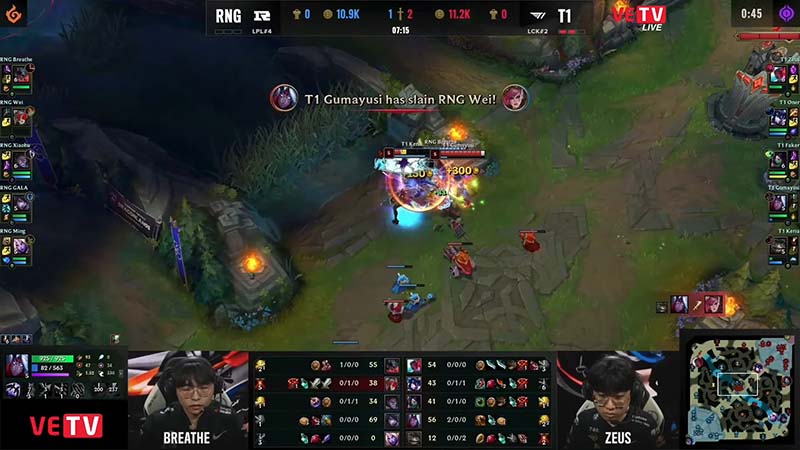 Results T1 vs Rng game 3: Marketing Worlds 2022 - Photo 2