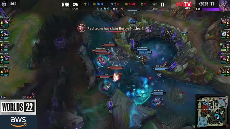 Results t1 vs rng game 2: Quarterfinals Worlds 2022 - Photo 3