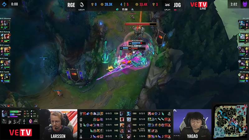 The results JDG vs Rge game 2: The quarterfinals of Worlds 2022 - Photo 3