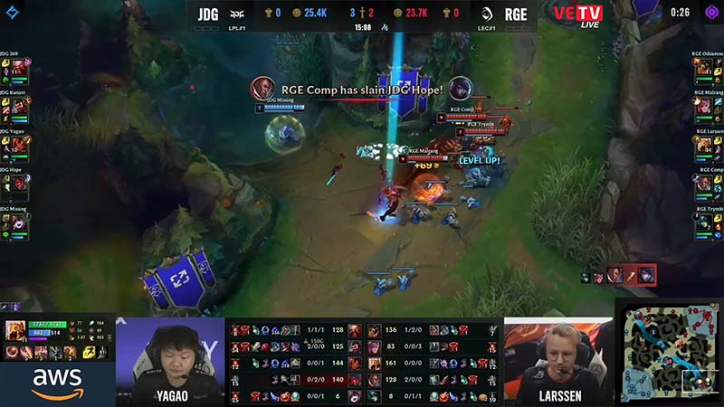 JDG vs Rge results in game 1: World Finals Worlds 2022 - Photo 3